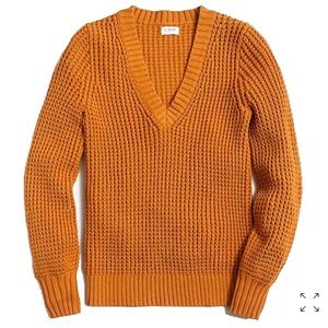 J Crew Factory | v neck chunky sweater